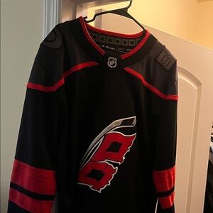 Black and Red Hockey Jersey